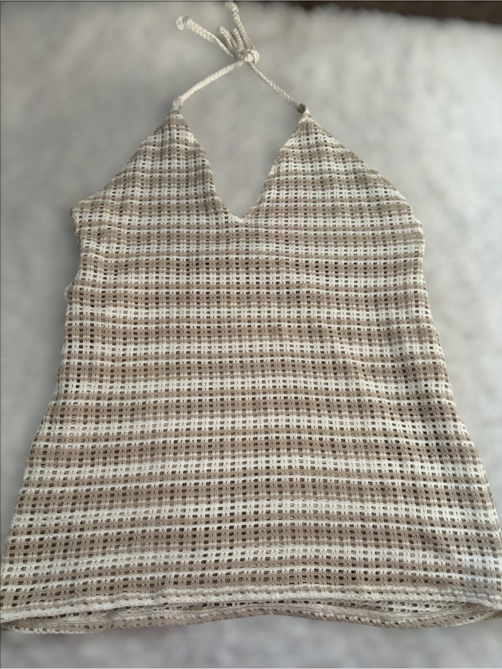 NWT Wild Fable Crochet Open Knit Tank Dress Swim Cover Up Size XL